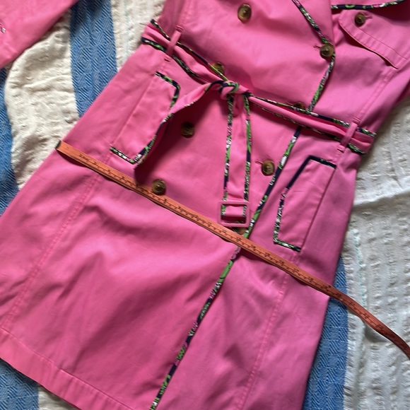 🌸pink Lilly Pulitzer trench coat 🧥 - Picture 11 of 12